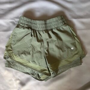 Olive Green Women's Athletic Shorts